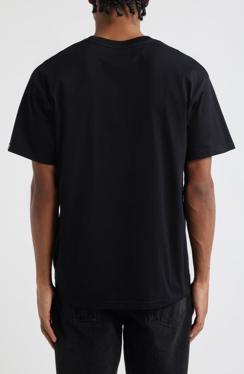 Billionaire Boys Club Curve Logo Short Sleeve Graphic T-Shirt, Alternate, color, Black