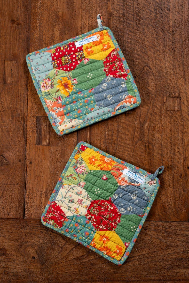 County Fair Origami Potholders, Set of 2, Alternate, color, Multi