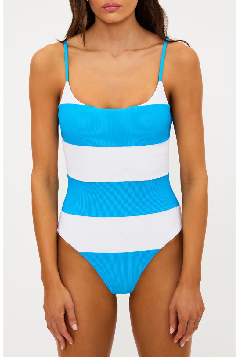 Calista One-Piece Swimsuit, Main, color, RIVIERA