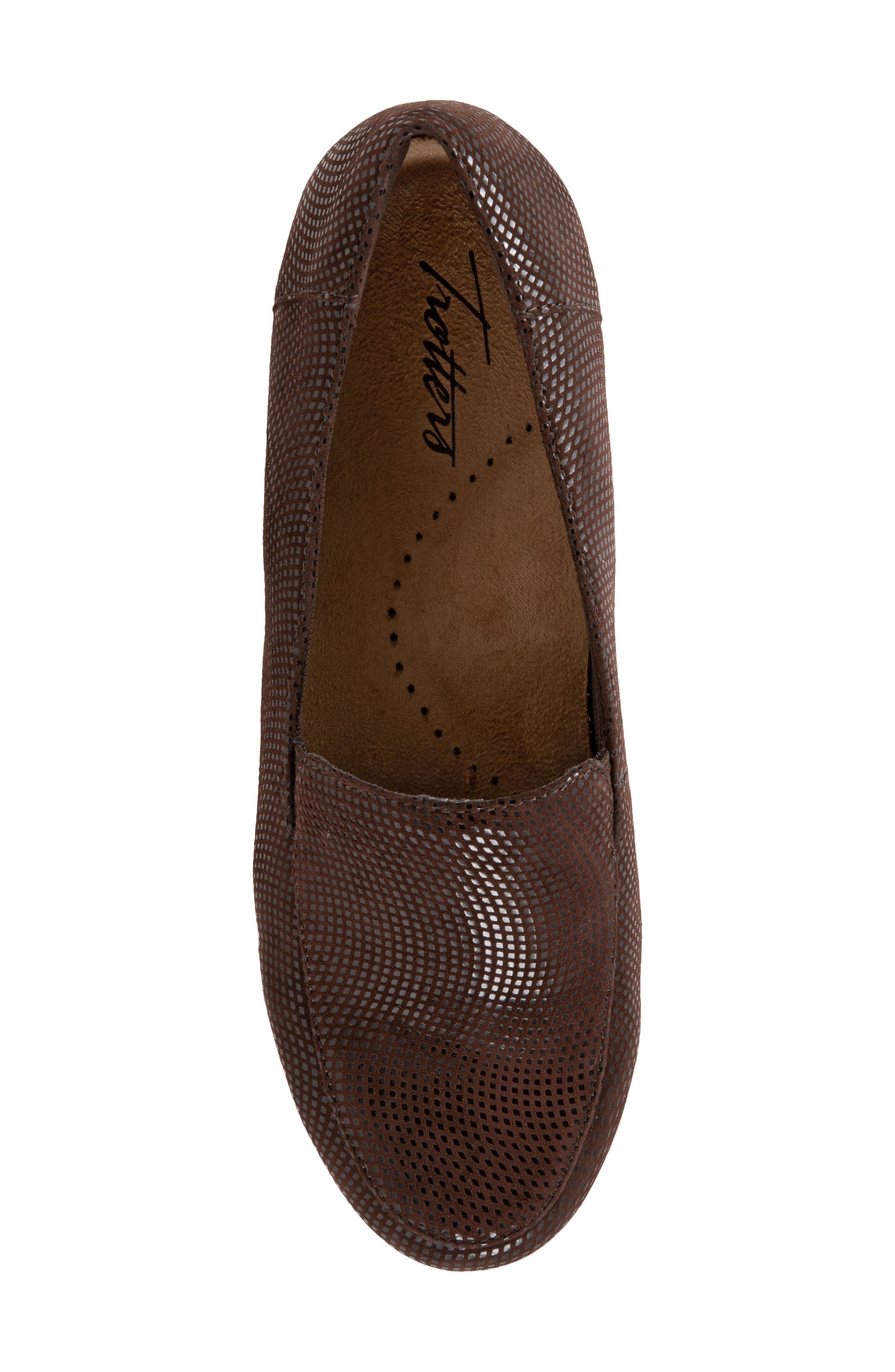 Deanna Flat, Alternate, color, DARK BROWN LEATHER