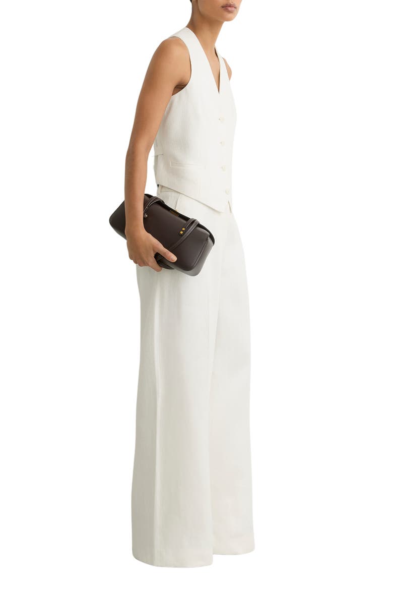 Alyx Linen Blend Tailored Vest, Alternate, color, WHITE