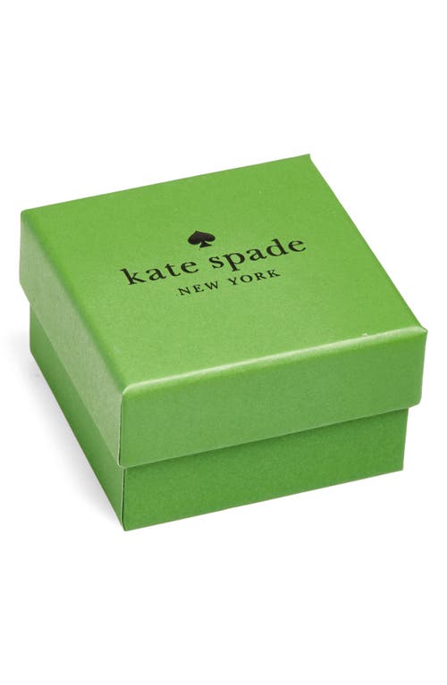 Kate Spade New York Asscher Cut Crystal Stud Earrings In Ruby/rose Gold