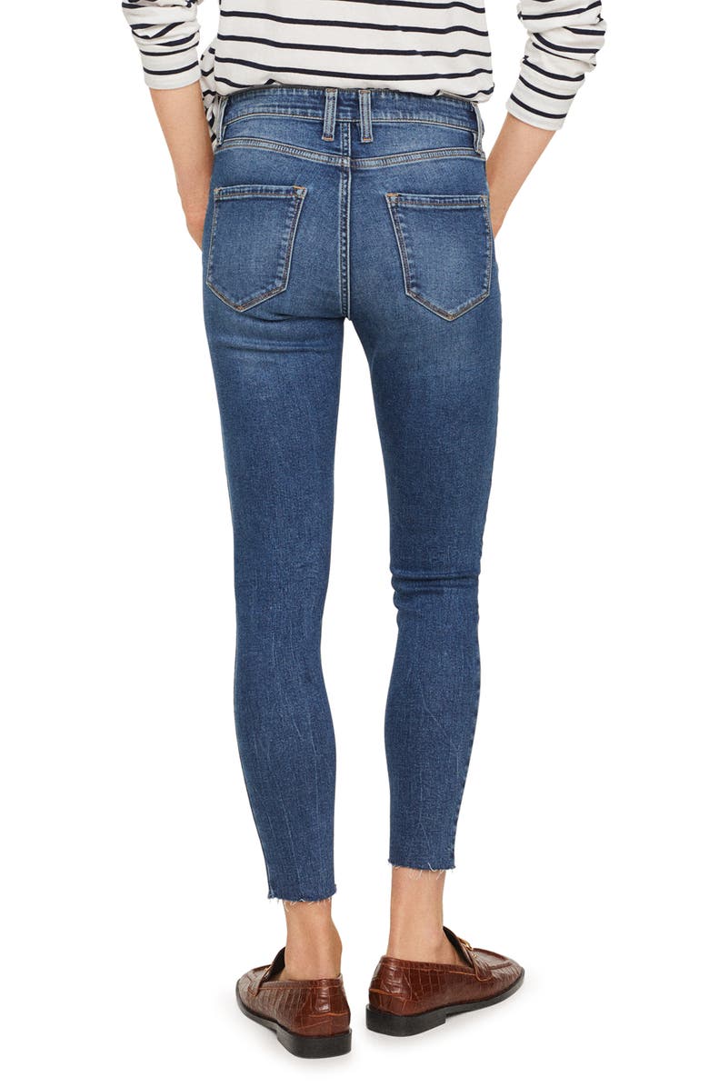 MANGO Isa Ankle Skinny Jeans, Alternate, color, 