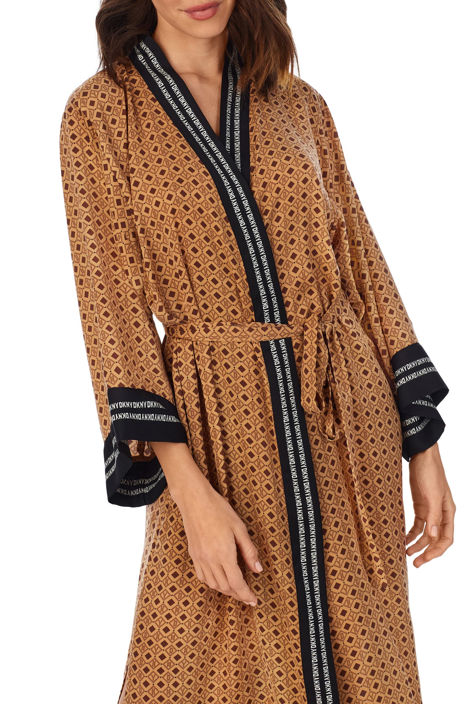 Men's Robe Pattern Free DKNY Ballet Logo Jacquard Robe (Women) | Nordstrom