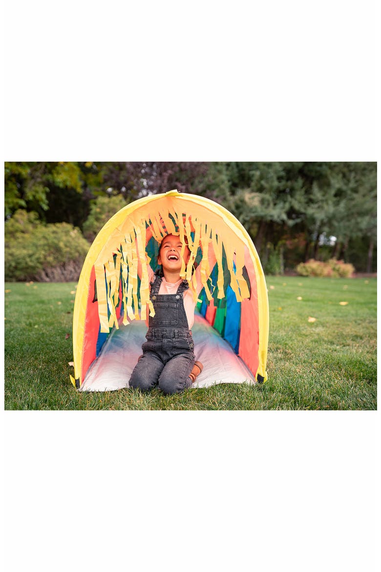 Super Sensory 9-Foot Walk-Through Tunnel, Alternate, color, RED BLUE YELLOW GREEN