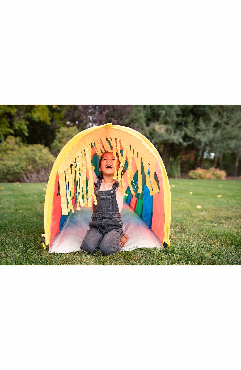 Pacific Play Tents Super Sensory 9-Foot Walk-Through Tunnel, Alternate, color, Red Blue Yellow Green