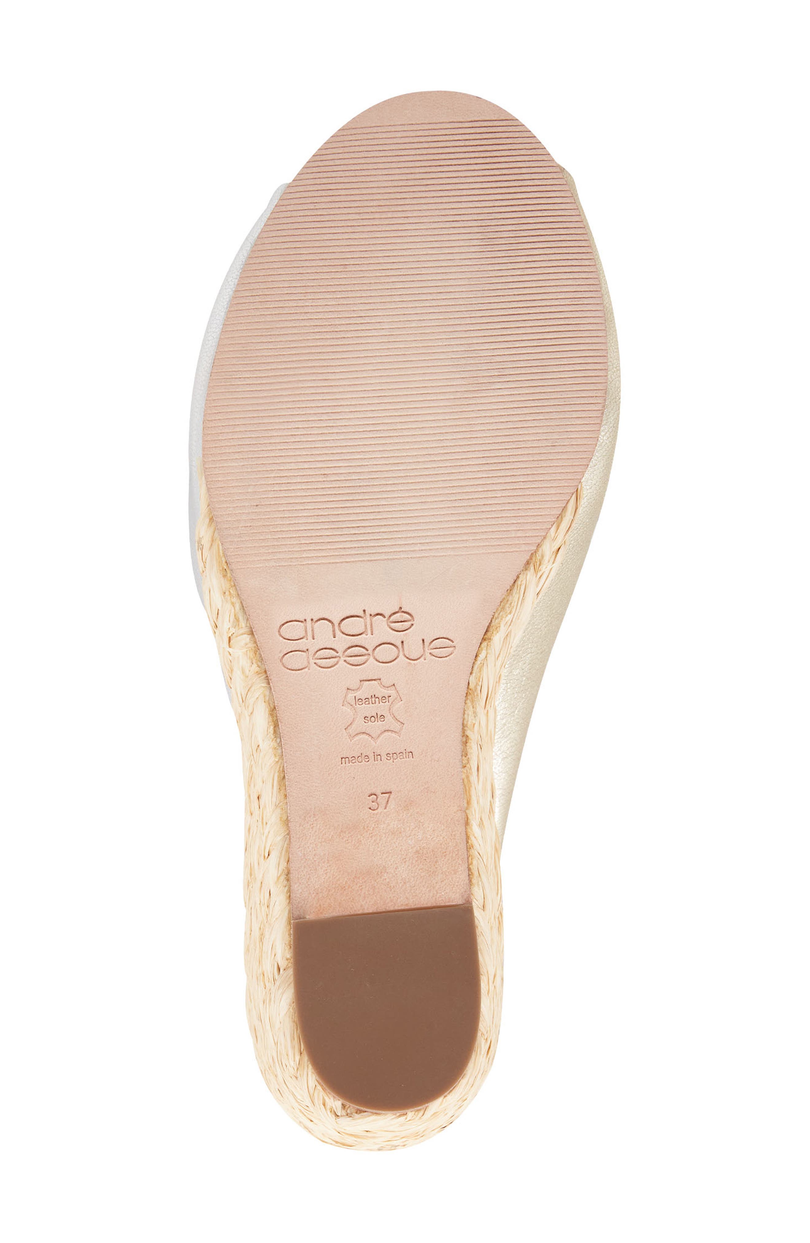 André Assous Merida Wedge Sandal, Alternate, color, Metallic