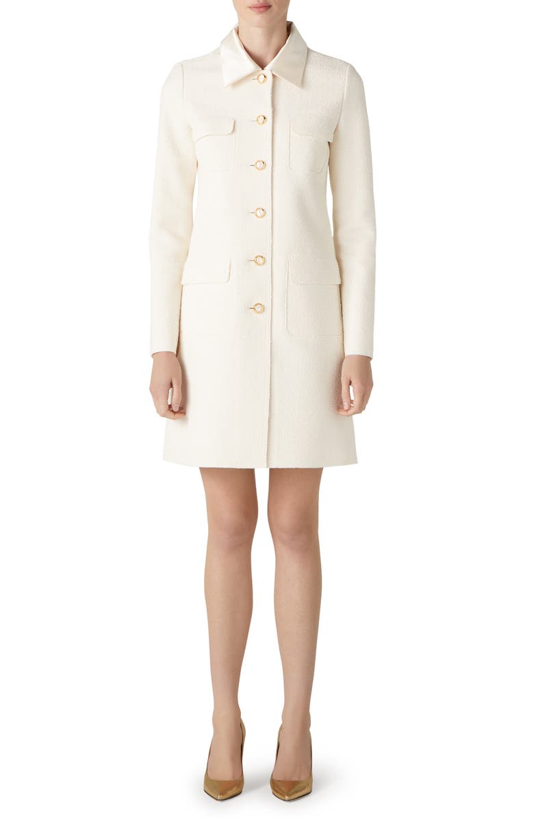 St. John Collection Bonded Tweed Longline Jacket, Main, color, 