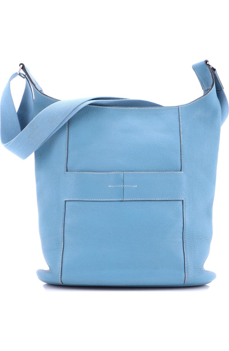 Pre-Owned Hermes Sac Good News Bag Leather GM, Main, color, Bleu Jean