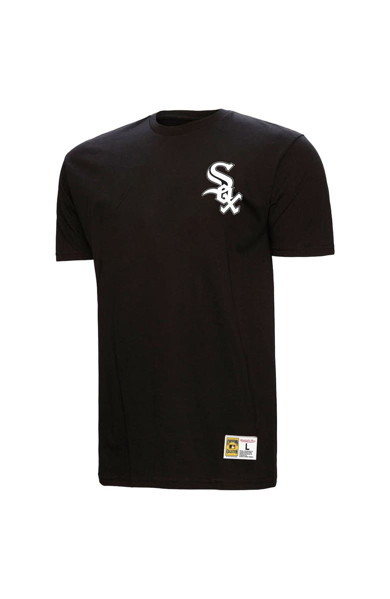 Mitchell & Ness Men's Mitchell & Ness Frank Thomas Black Chicago White Sox Legends Collection Vintage Logo T-Shirt, Alternate, color, Black