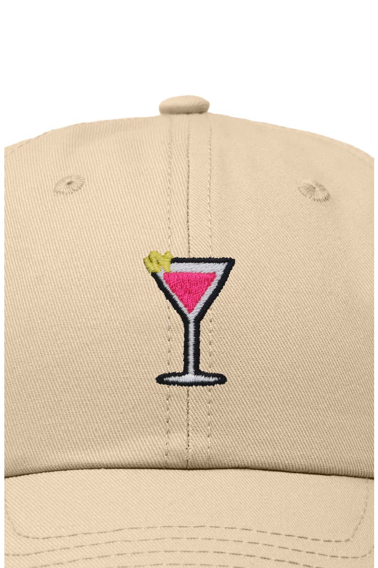 Cosmo Embroidered Casual Hat, Alternate, color, Khaki