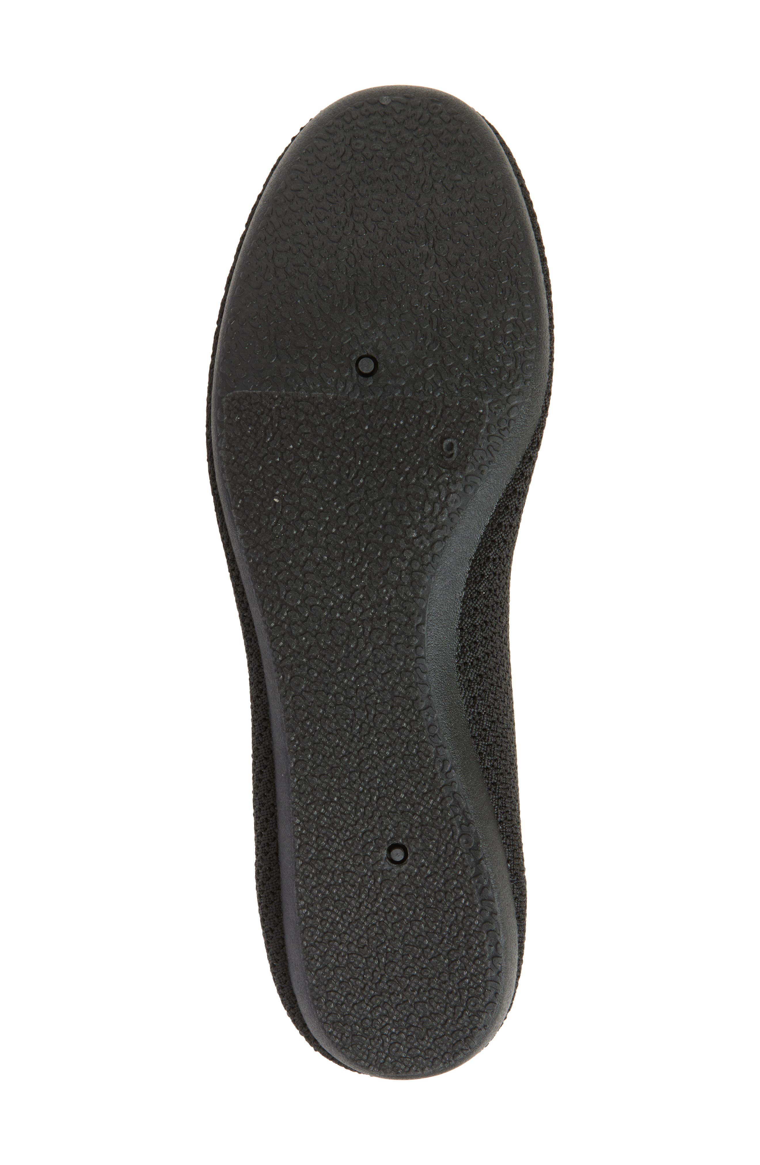 Danskin Knit Ballerina Flat, Alternate, color, Black