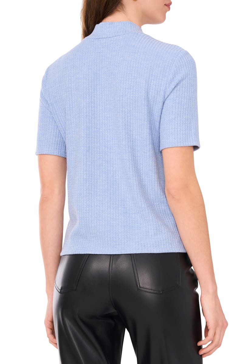 Halogen<sup>®</sup> Rib Mock Neck Top, Alternate, color, Clear Blue Sky