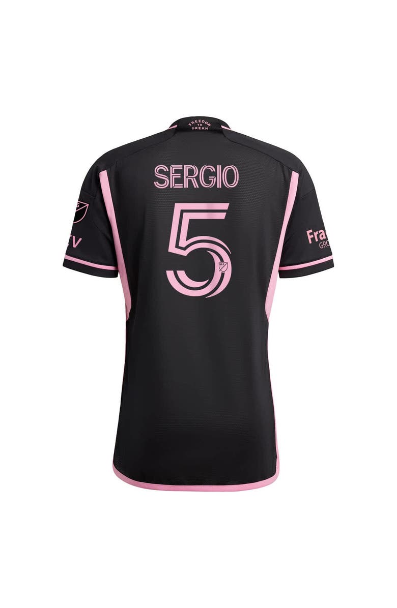 adidas Men's adidas Sergio Busquets Black Inter Miami CF 2024 La Noche Authentic Player Jersey, Alternate, color,