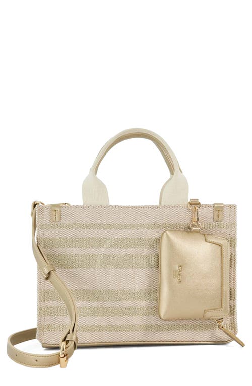 Dune London Dinkideltra Canvas Top Handle Bag in Gold at Nordstrom