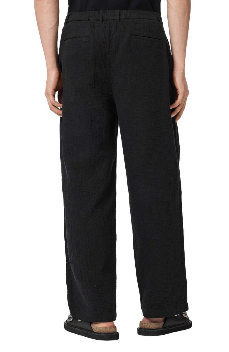 AllSaints Taiko Wide Leg Pants, Alternate, color, Orca Black