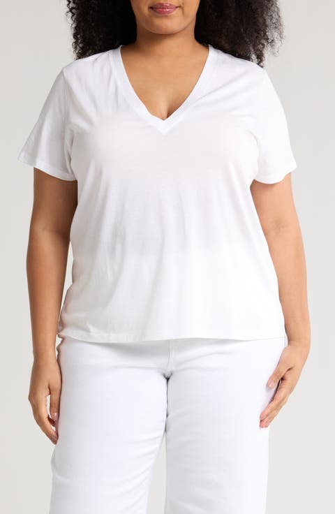 Essential V-Neck T-Shirt (Plus Size)