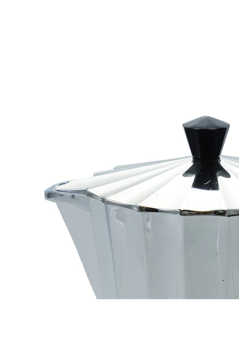 Plastic Moka Pot Shaped 1-Hour Twist Timer, Silver and Black, Alternate, color, Silver