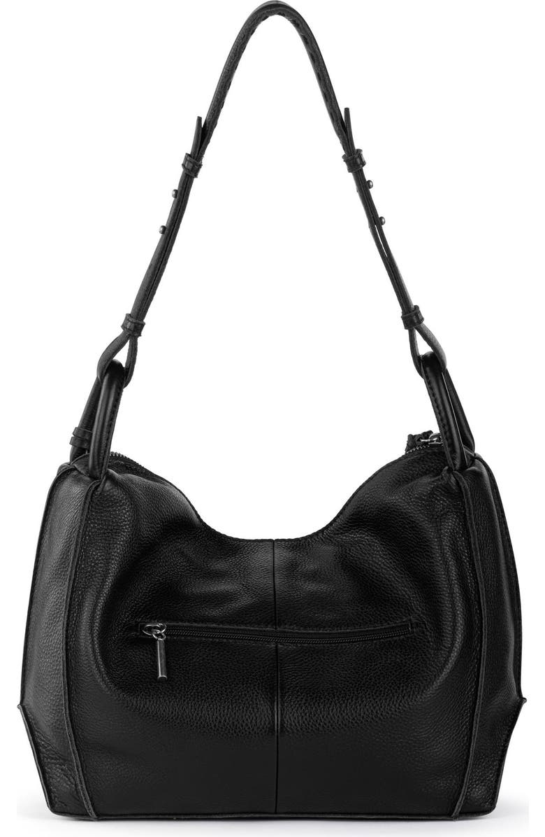 The Sak Los Feliz Hobo Leather Bag, Alternate, color, Black Silver Stud