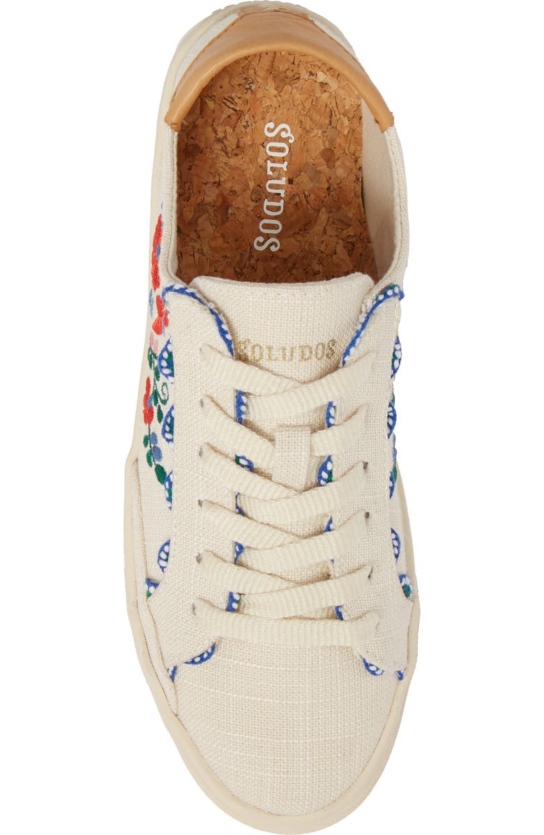 Soludos Ibiza Embroidered Sneaker, Alternate, color,