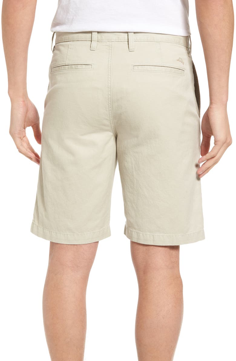 Tommy Bahama Aegean Flat Front Chino Shorts, Alternate, color, Khaki Sands