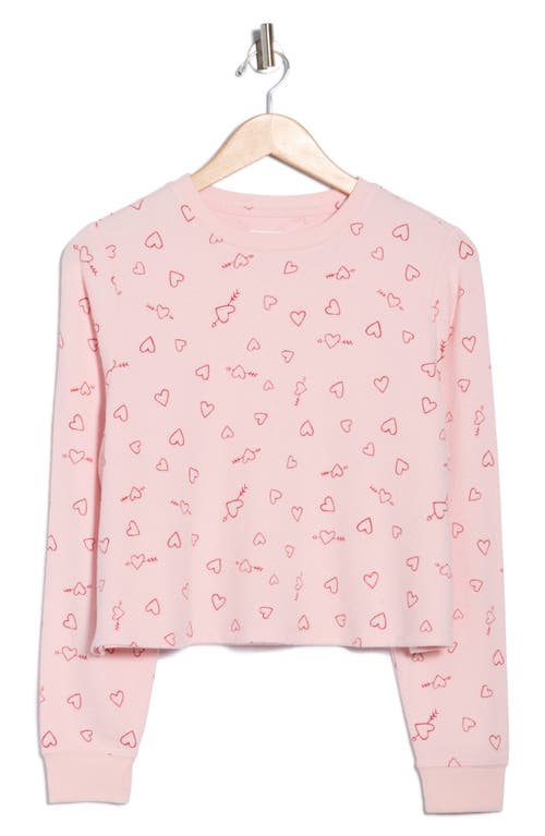 Abound Easy Cozy Crew Pajama Sweatshirt In Pink