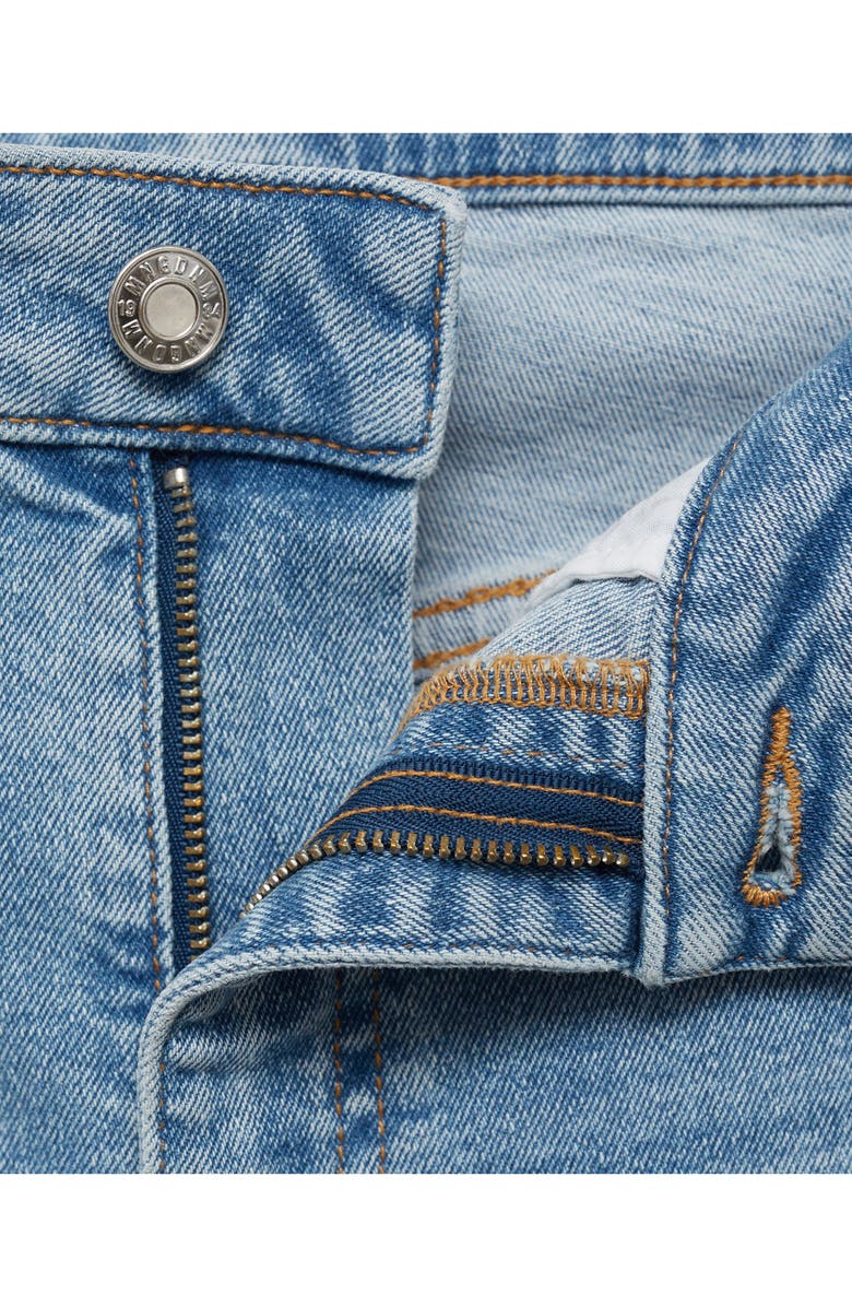 MANGO Sienna Raw Hem Crop Flare Jeans, Alternate, color, Medium Blue