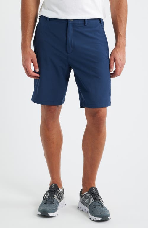 Mack Weldon Radius Flex Water Resistant Flat Front Shorts in True Navy  product