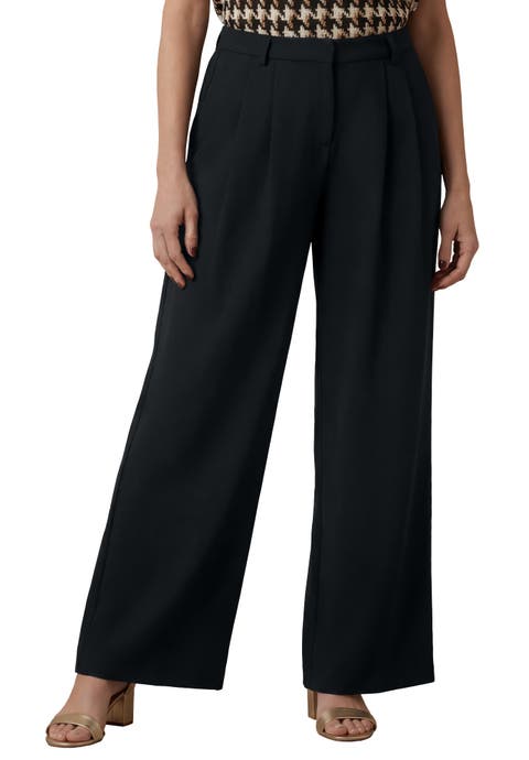 Wide Leg Pleated Trouser