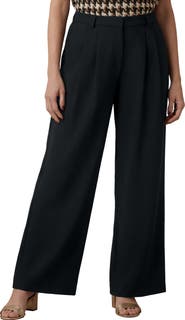 Jessica London Wide Leg Pleated Trouser