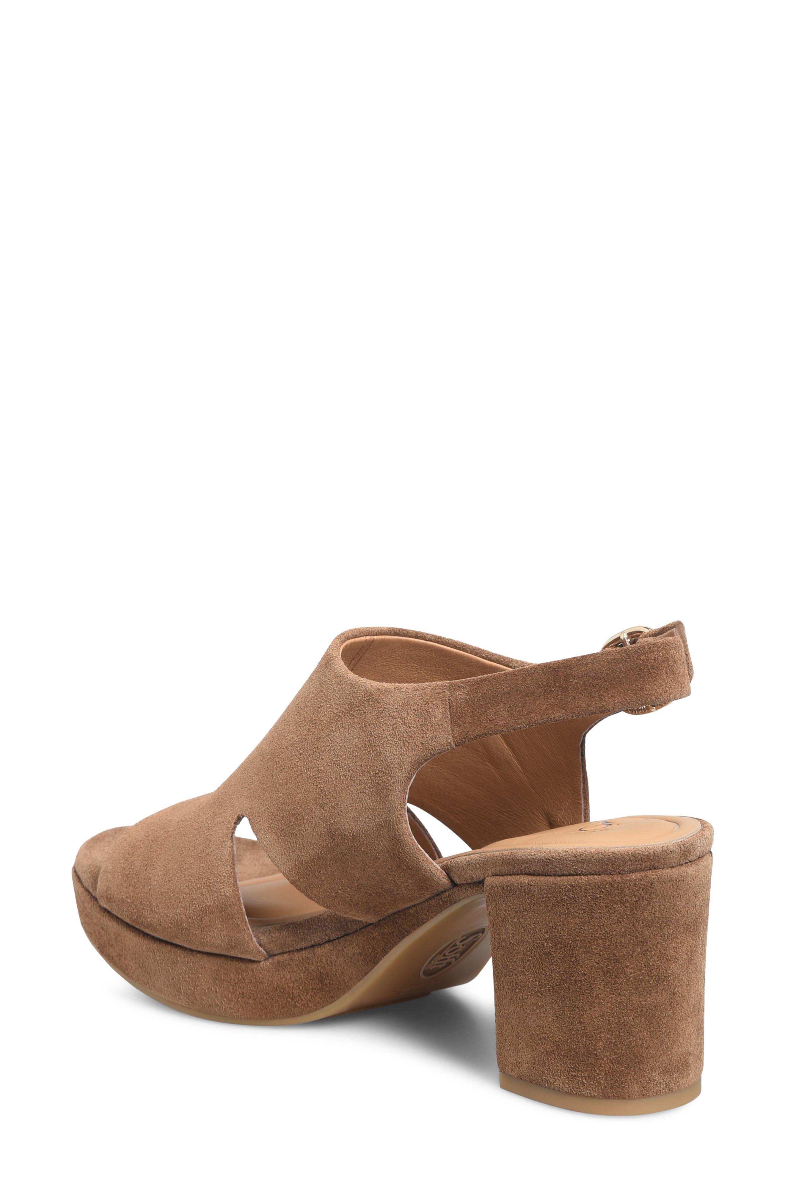 Liv Slingback Platform Sandal, Alternate, color, LIGHT BROWN