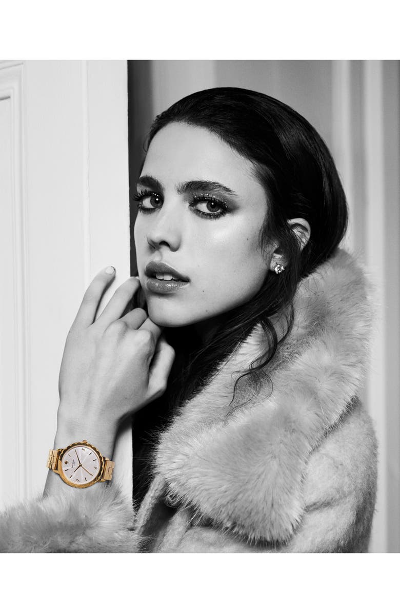 Kate Spade New York metro bracelet watch, 38mm, Alternate, color, Silver