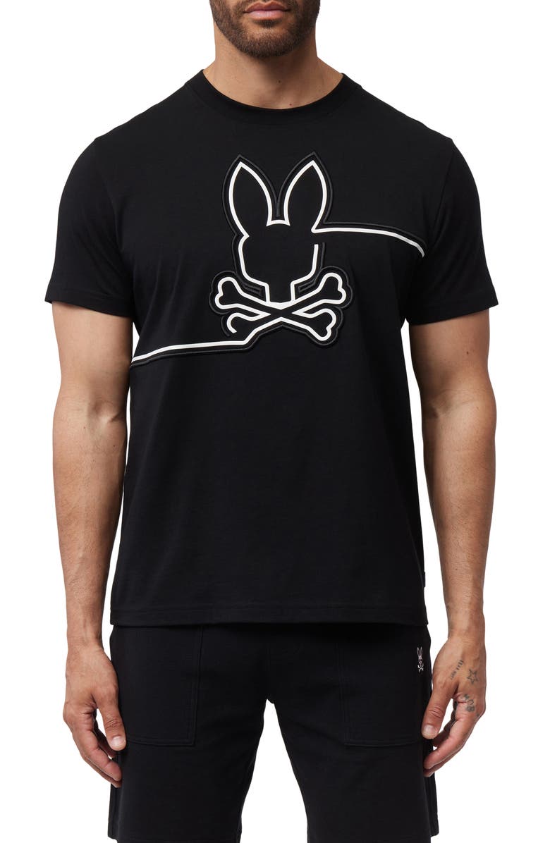 Psycho Bunny Chester Logo Embroidered T-Shirt, Main, color, 