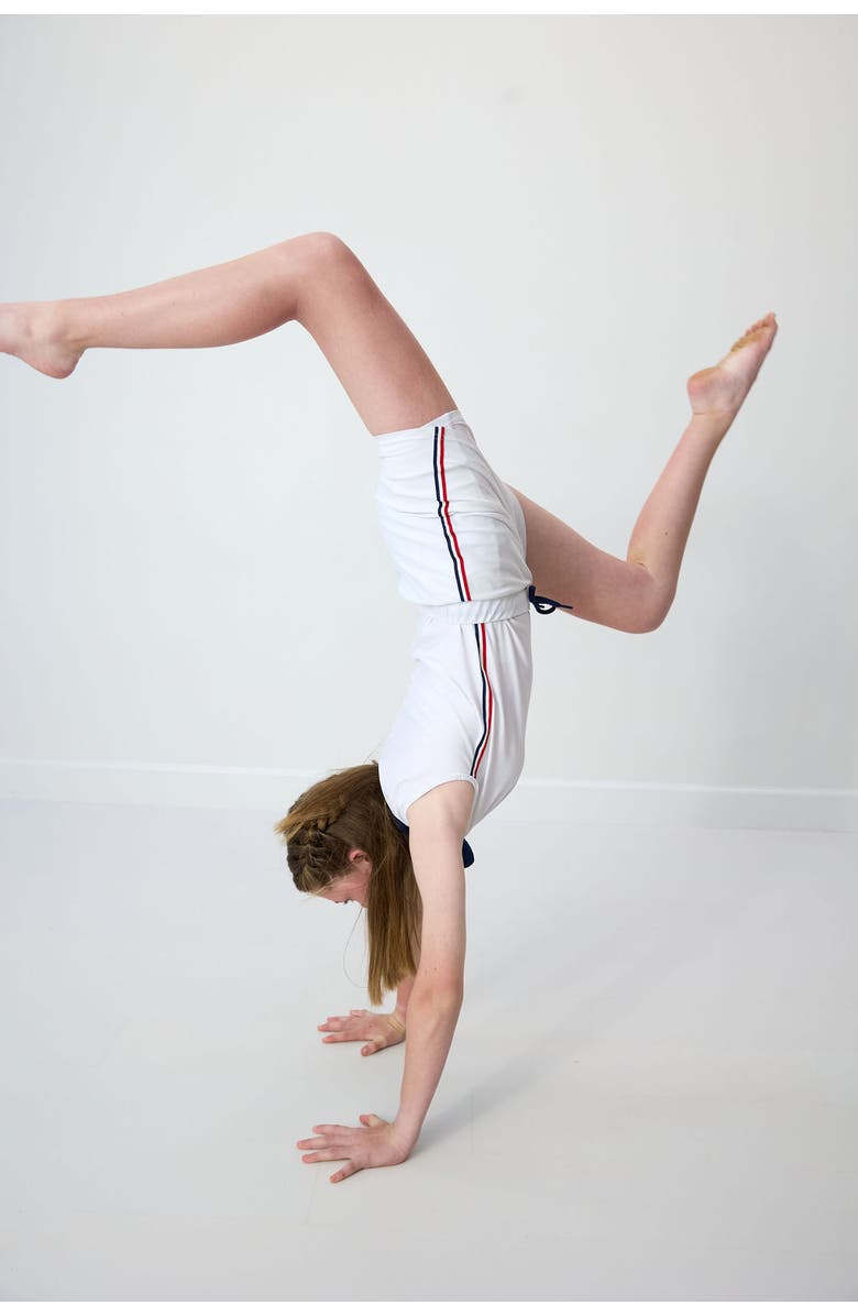 Courtside Kids Girls Ribboned Skirt, Alternate, color, White