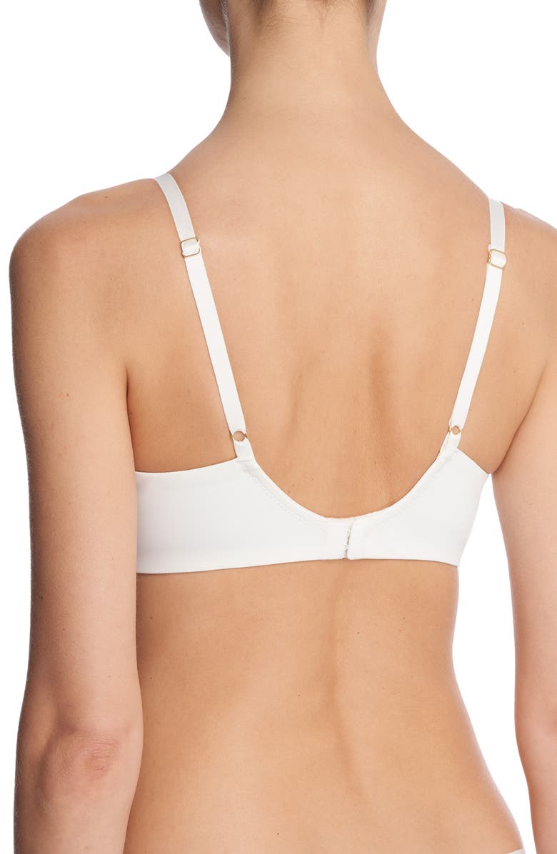 Natori Plush Romance Lace Underwire Balconette Bra, Alternate, color, Light Ivory