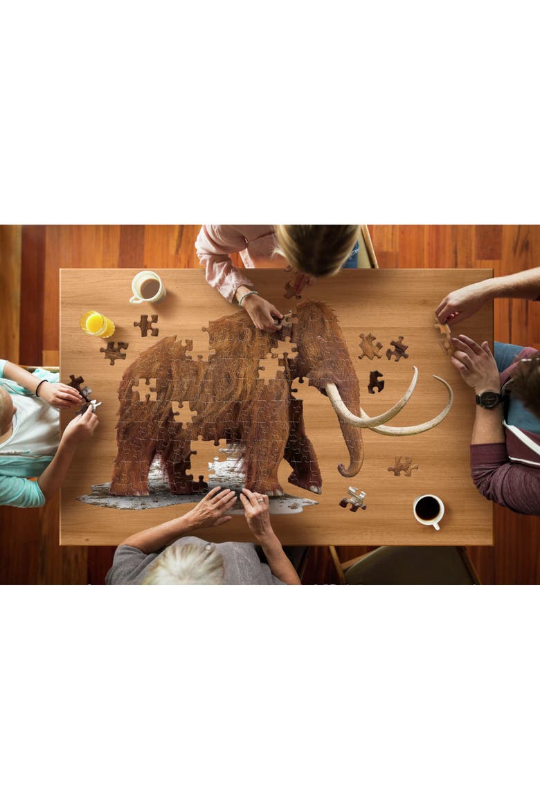 Woolly Mammoth 100 Piece Jigsaw Puzzle, Alternate, color, Multicolored
