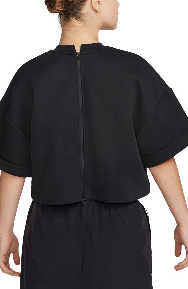 Nike Sportswear Tech Fleece Oversize Crop T-Shirt, Alternate, color,