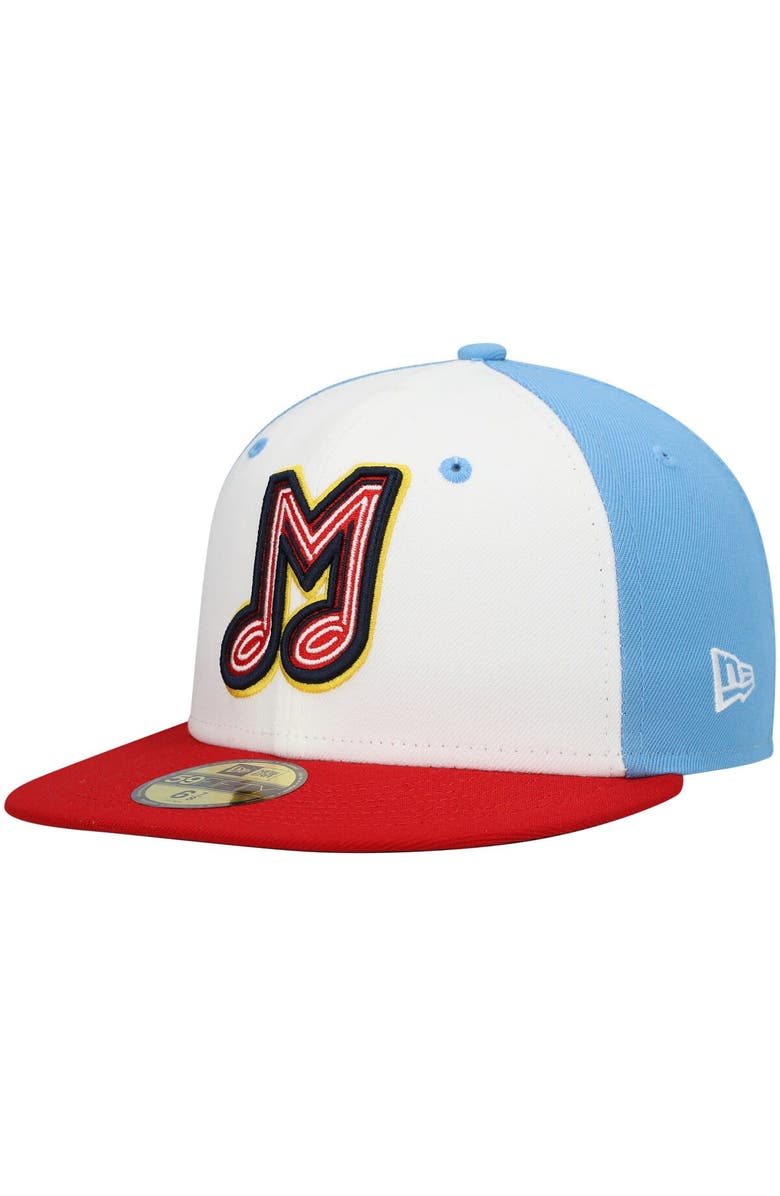 New Era Men's New Era White Memphis Redbirds Authentic Collection Team Alternate 59FIFTY Fitted Hat, Main, color, White