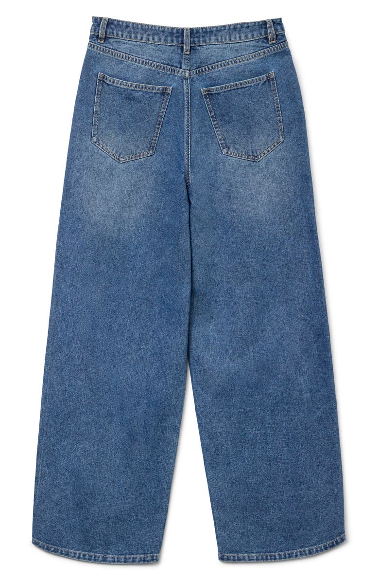 VERO MODA Taylor Embellished Loose Baggy Jeans, Alternate, color, Medium Blue Denim