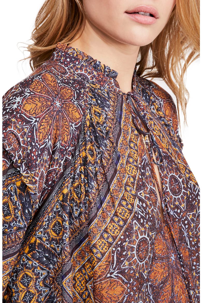 Little Runaway Blouse, Alternate, color, BLACK COMBO