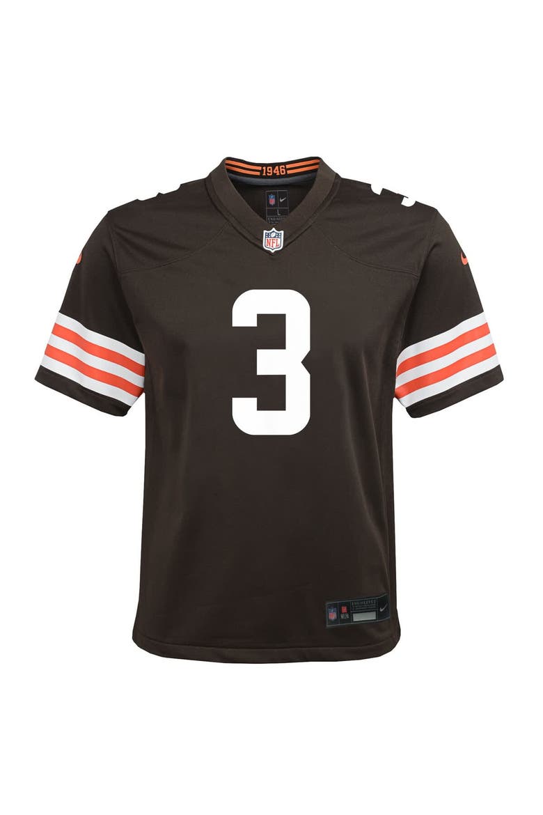 Youth Nike Jerry Jeudy Brown Cleveland Browns Team Game Jersey, Alternate, color, Brown