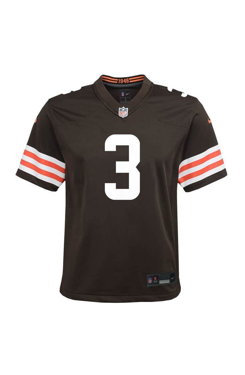 Nike Youth Nike Jerry Jeudy Brown Cleveland Browns Team Game Jersey, Alternate, color, Brown