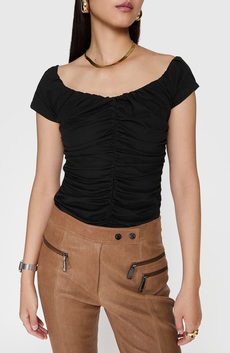 Rebecca Minkoff Devin Sweetheart Neck Top, Main, color, 