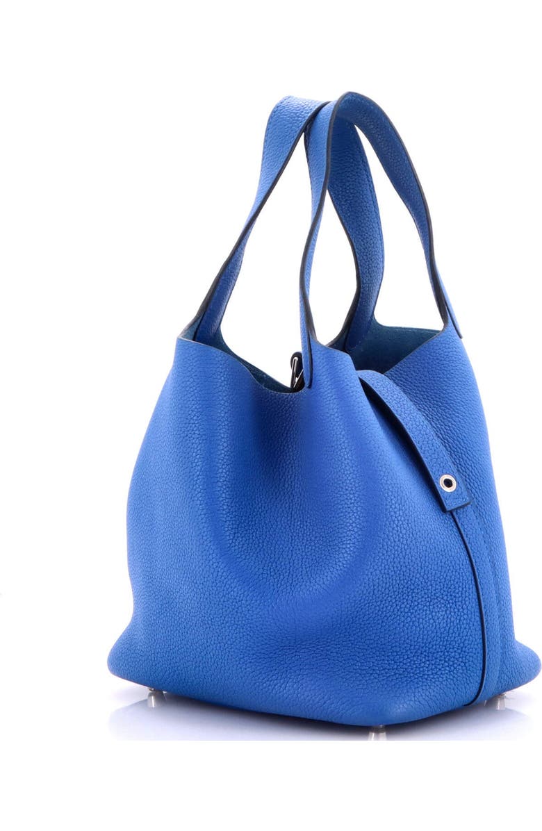 Pre-Owned Hermes Picotin Lock Bag Maurice PM, Alternate, color, Bleu France