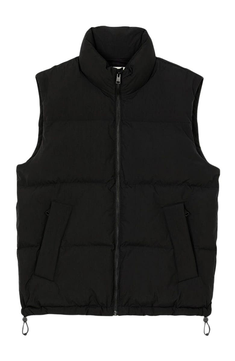 SANDRO Sleeveless technical puffer vest, Alternate, color, Black