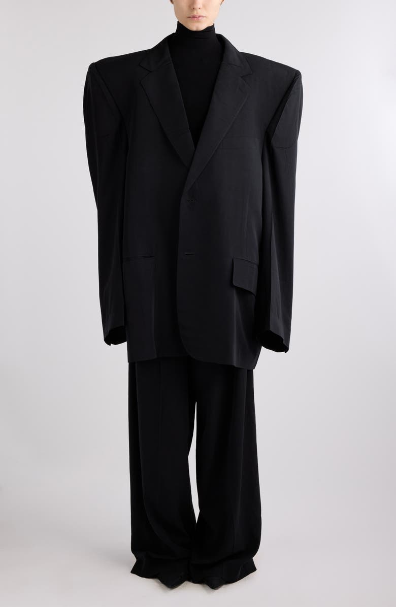 Balenciaga Fluid Poplin Boxy Jacket, Alternate, color,