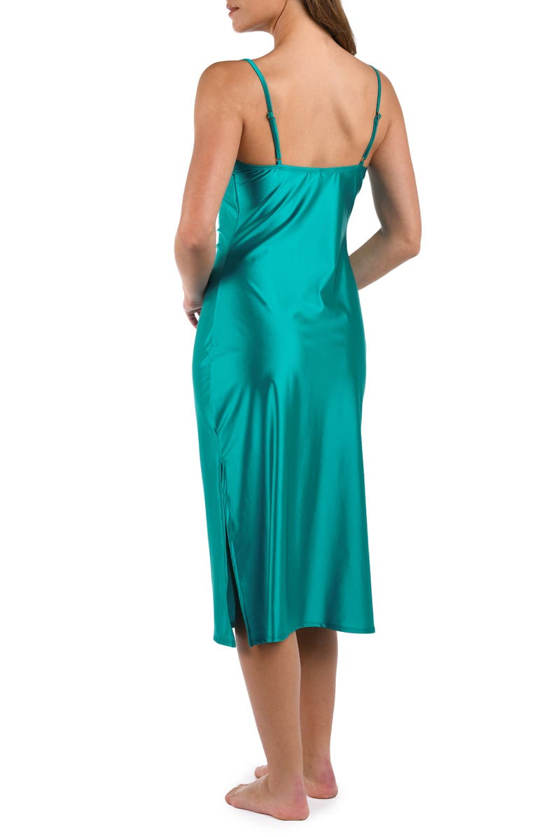 La Blanca Earth Goddess Cowl Neck Dress, Alternate, color, Teal