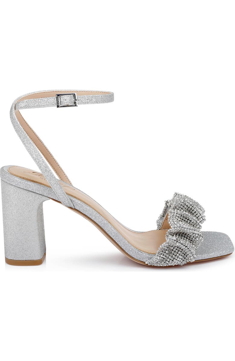 Jewel Badgley Mischka Rita Sandal, Alternate, color, Silver Gli