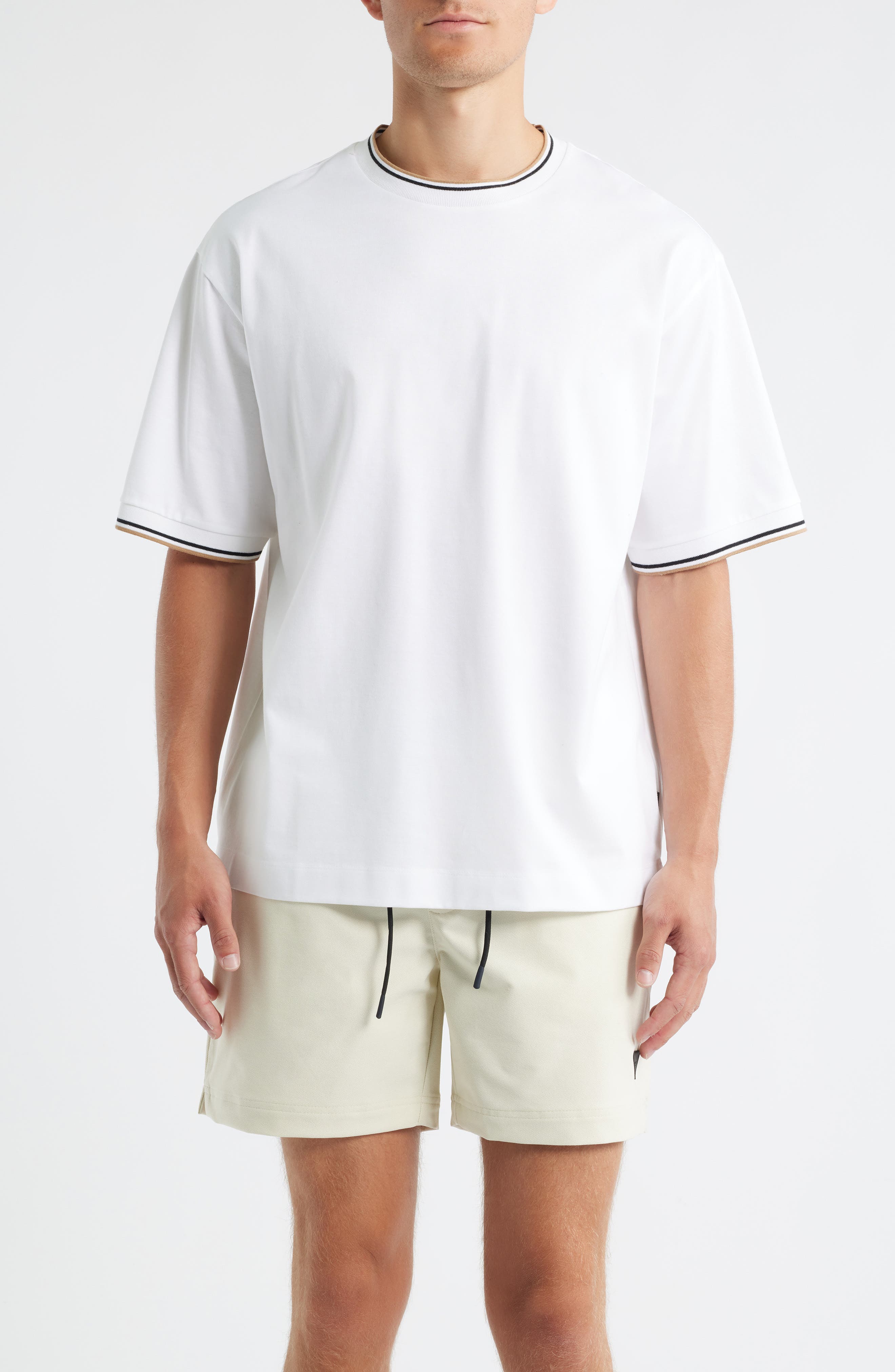 BOSS Tames Tipped Crewneck T-Shirt