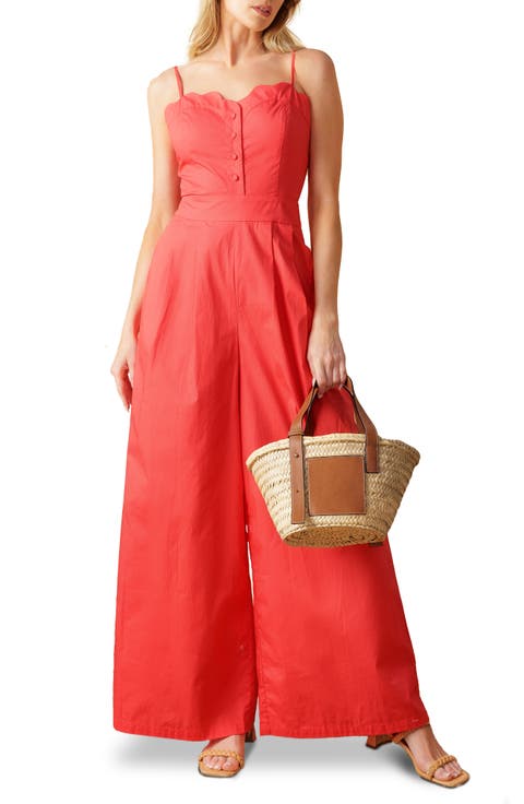 Solid Wide Leg Jumpsuit